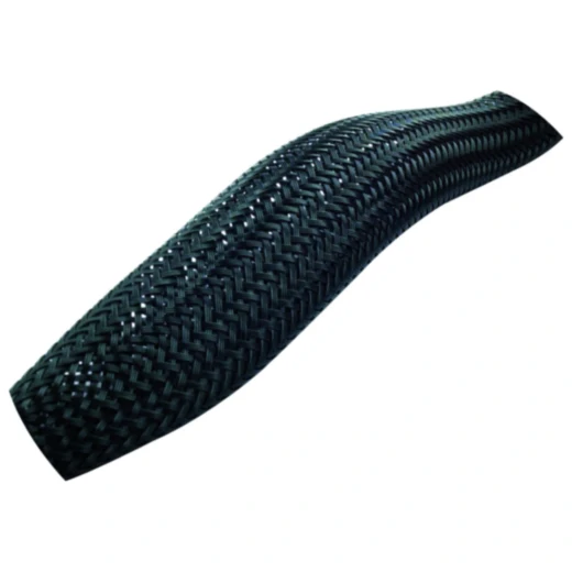 Geflechtschlauch schwarz 10x15 für Motorräder_0