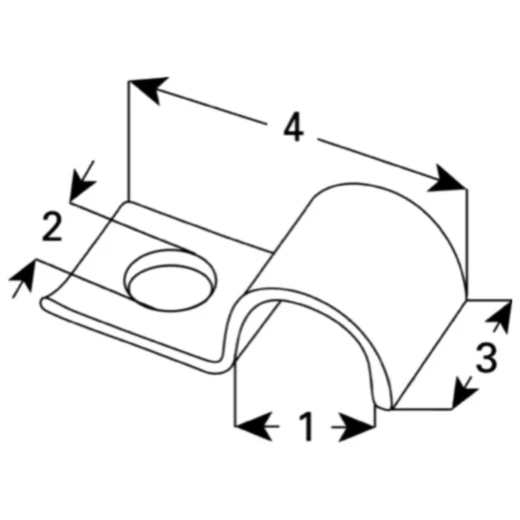 Kabelschelle verzinkt für verschiedene Anwendungen 8 mm_0