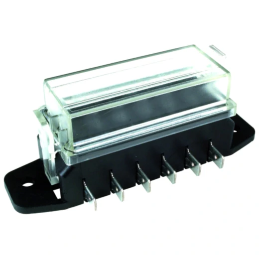 Sicherungsdose für Flachstecksicherungen 6POL