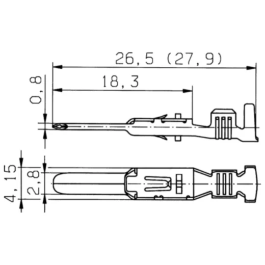 Flachstecker KOSTAL 2.8 mm für Crimpverbinder_0