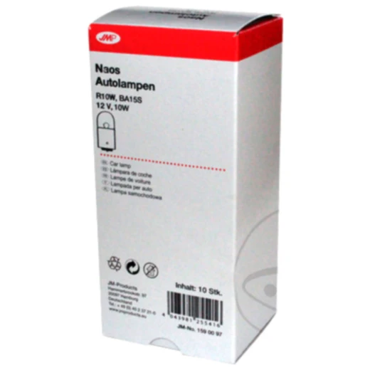 Lampe 12V10W BA15S JMP Packung 10 Stück ID 1590306 passend für: