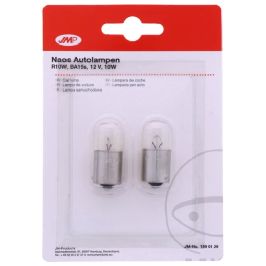 Lampe 12V10W BA15S JMP 2er Blister ID 1597723 passend für: Honda CRM, NSR, NH