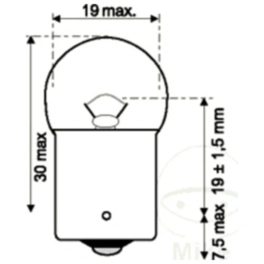 Lampe 6V10W BA15S JMP Alternative: 7050855 Inhalt 10 Stück pass