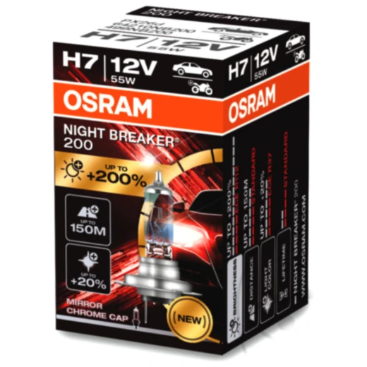 OSRAM NIGHT BREAKER 200 H7 12V55W Fahrzeuglampe