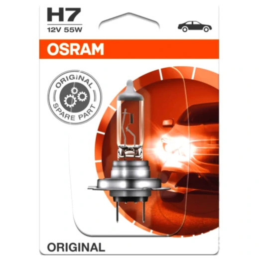 Lampe H7 12V55W 1er Blister Osram Alternative: 1591692 passend für: Aprilia Shiver, Tuono, Scarabeo
