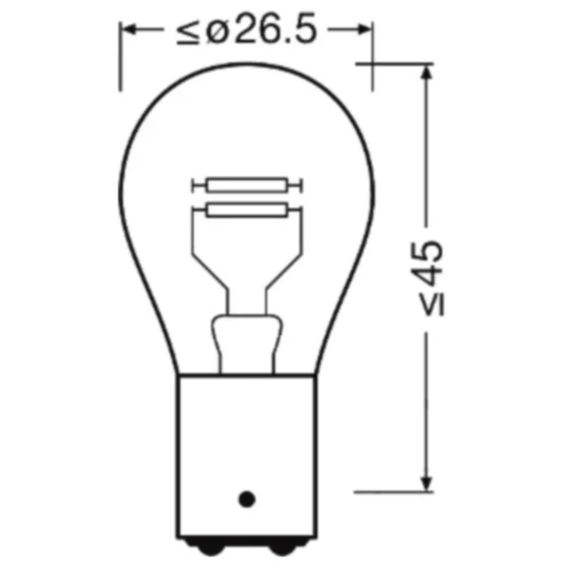 Lampe 12V21/4W BAZ15D Osram_2