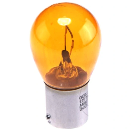 Lampe 12V21W BA15S gelb passend für: BMW R, K, C, C1