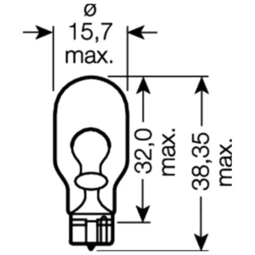 Lampe 12V16W W2. 1X9. 5 Osram JMP 1590151 passend für: Honda XR