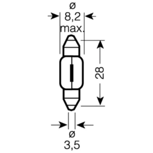 Osram 12V 3W SV7-8 Soffitte Lampen_0