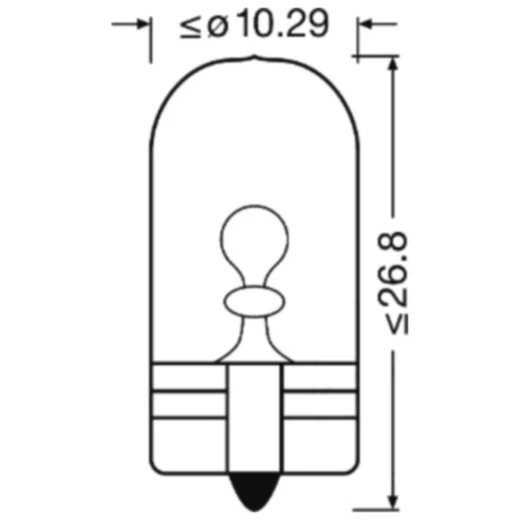 OSRAM Glühlampe 12V 5W W2.1X9.5D 2er Blister gelb_1