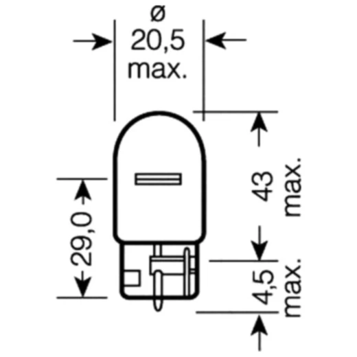 OSRAM 12V21W W3X16D Halogen Lampe_0