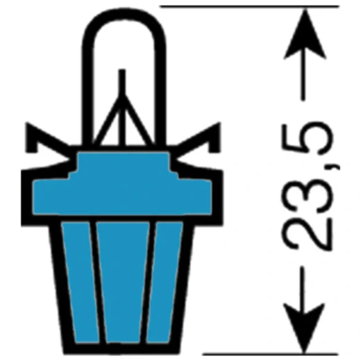 OSRAM Lampe 12V 1.2W BX8.5D Licht Blau_0