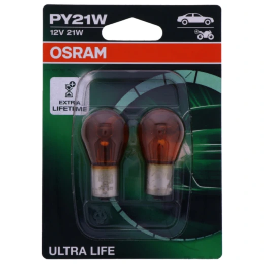 Lampe 12V21W BAU15S Osram 2er Blister JMP 1590332 passend für: Honda CBF, CBR, CB
