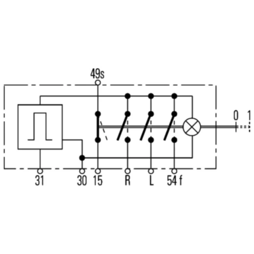 Warnblinkanlagenschalter 12V mit Spritzwasserschutz_2
