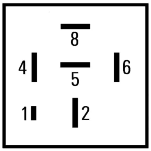 Universal 6-poliges Multifunktionsrelais 12 V für Wisch-Waschsy