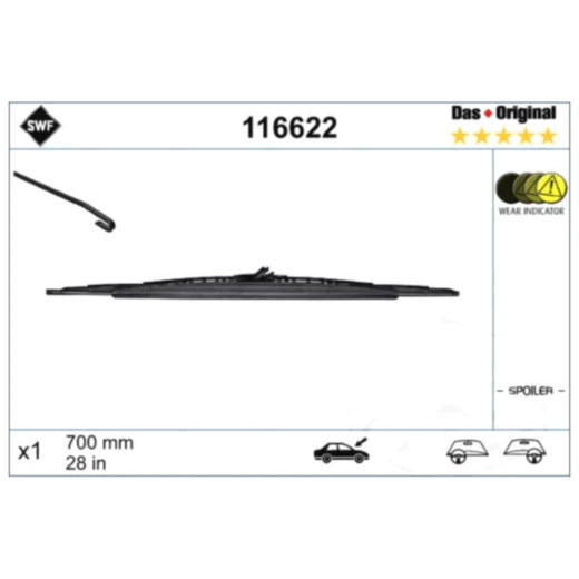 Wischblatt Einzeln SWF für Motorräder