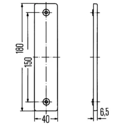 Rückstrahler viereckig gelb für Motorräder_0