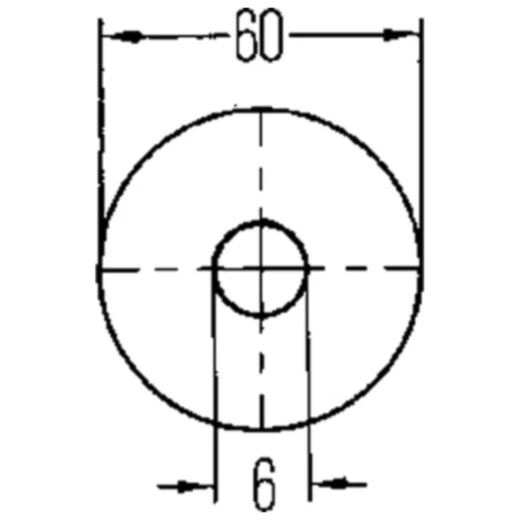 Rückstrahler rund gelb für Motorräder_0