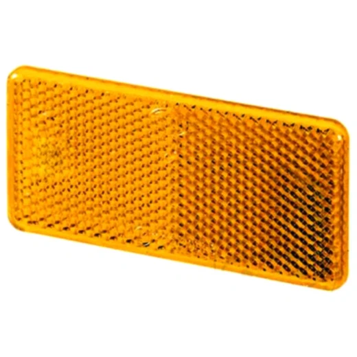 Rückstrahler eckig selbstklebend gelb