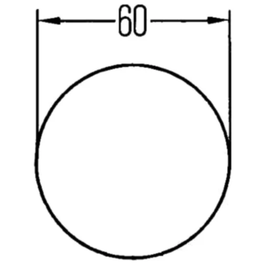 Runder selbstklebender Rückstrahler 60mm für Motorräder_0