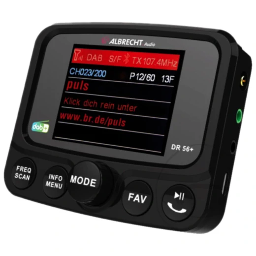 Albrecht DR 56+ DAB+ Autoradio-Tuner mit Bluetooth