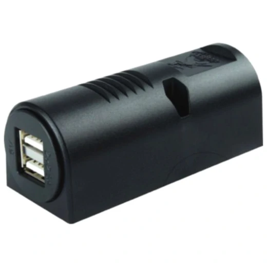 Doppel USB Steckdose für Aufbau 2X2500 mA