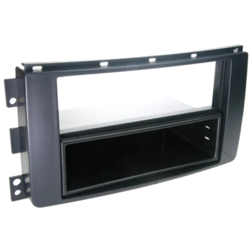 Radioblende 2-DIN schwarz mit Ablagefach für Smart