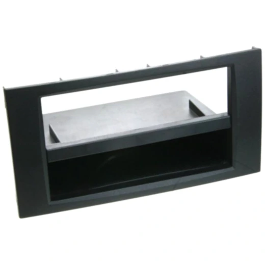Radioblende 2-DIN schwarz mit Fach