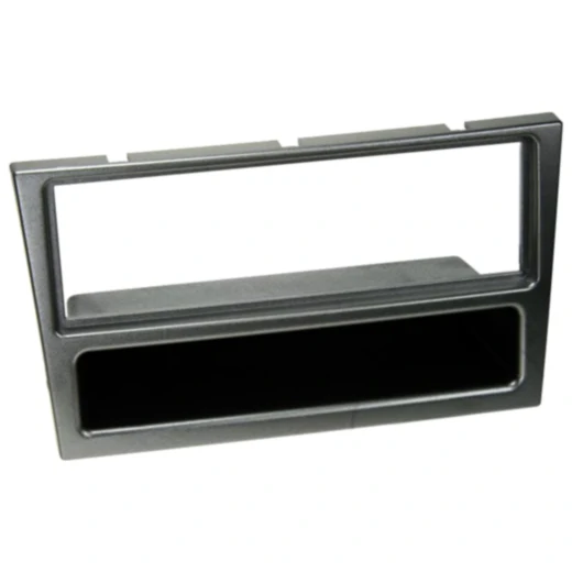 Radioblende 2-DIN Aluminium mit Ablagefach für Opel