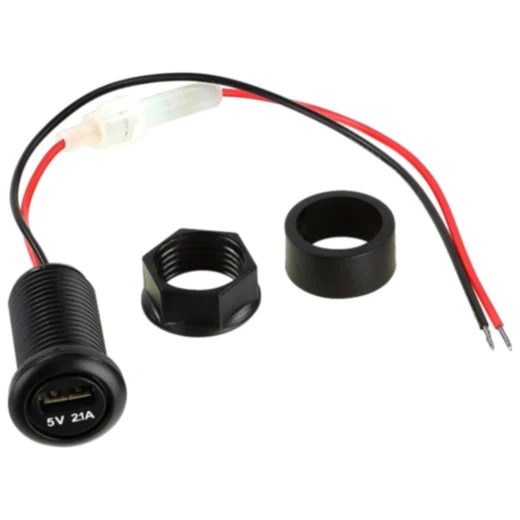 USB Spannungswandler 12V auf 5V mit 2.1A