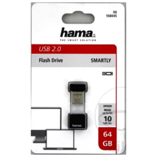 Hama USB Stick 2.0 64 GB Smartly – kompakter Flash-Speicher mit