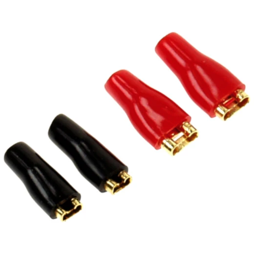 Flachsteckhülsen Set 2.8mm/4.8mm in rot/schwarz