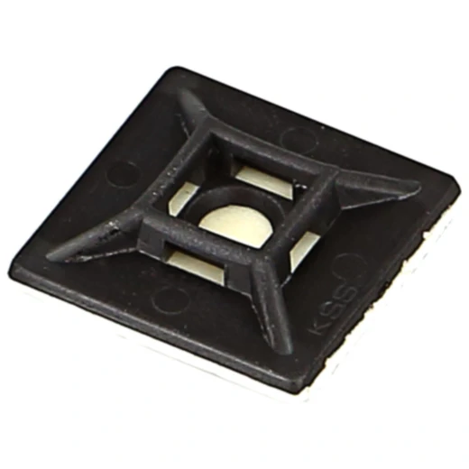 Klebesockel für Kabelbinder schwarz 1940885