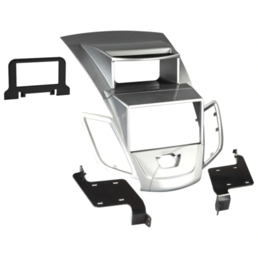 2-DIN Radioblende für Ford Fiesta silber