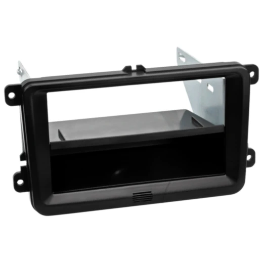 Radioblende 2-DIN schwarz mit Fach für Seat/Skoda/VW
