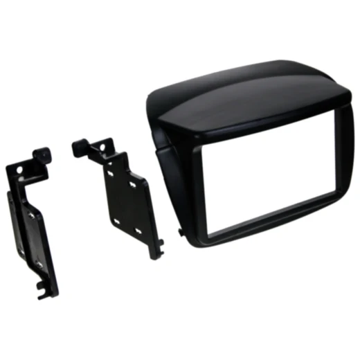 Radioblende 2-DIN für Fiat Doblo und Opel Combo schwarz