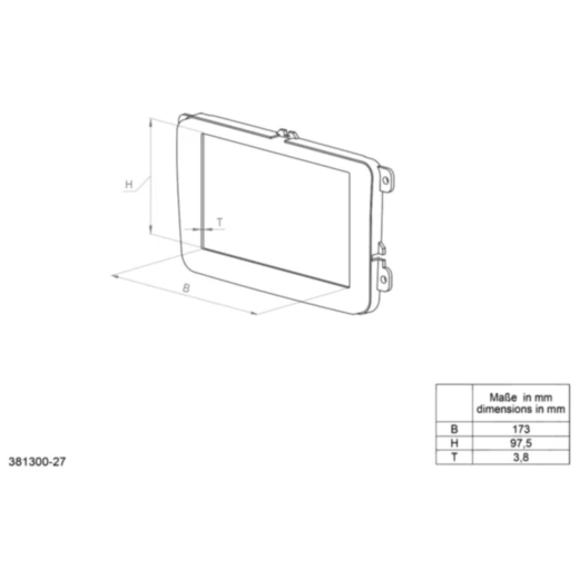 2-DIN Radioblende für Citroen C1/Peugeot 107/Toyota Aygo schwar
