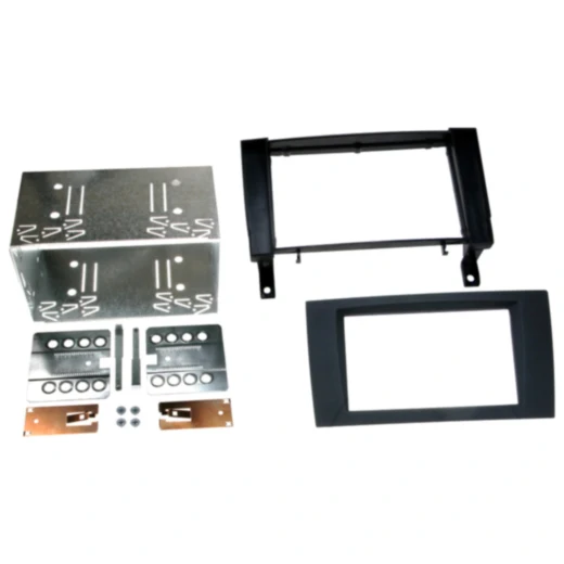 Radioblende 2-DIN für Mercedes SLK schwarz rot