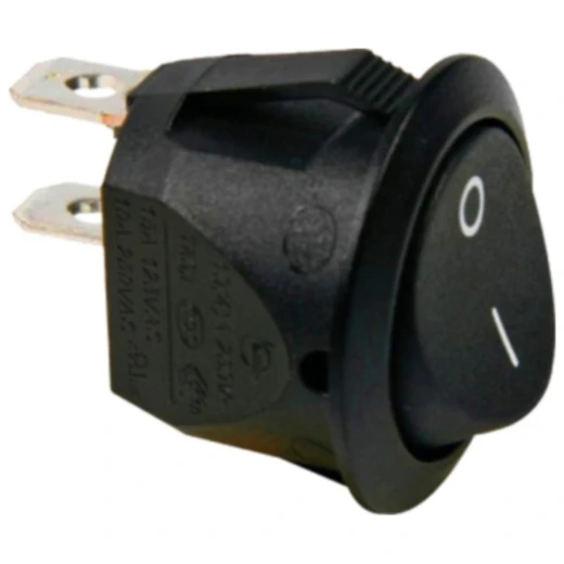 Schalter EIN/AUS schwarz rund für Motorräder_2