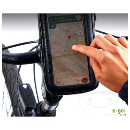 LENKERSTANG Halterung Universal mit Tasche für Smartphones bis