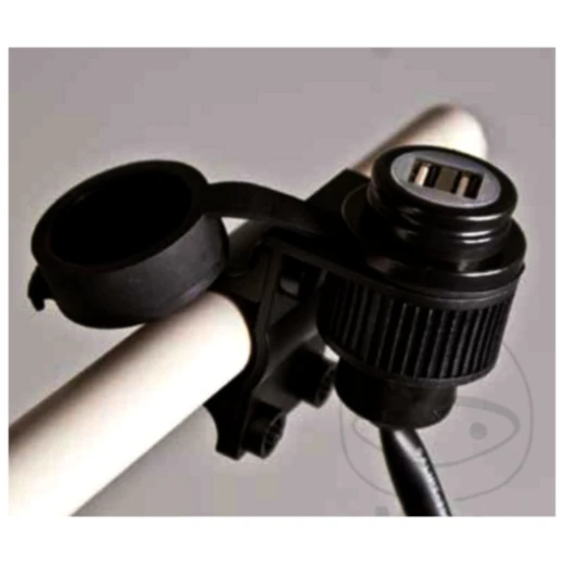 Doppel-USB Bordsteckdose für Motorräder 2x USB-A MAX 2A IPX6_0