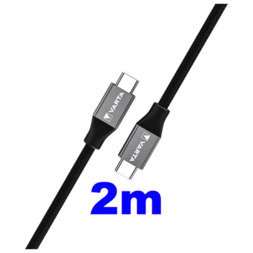 Varta USB C Ladekabel 100W - 2 Meter