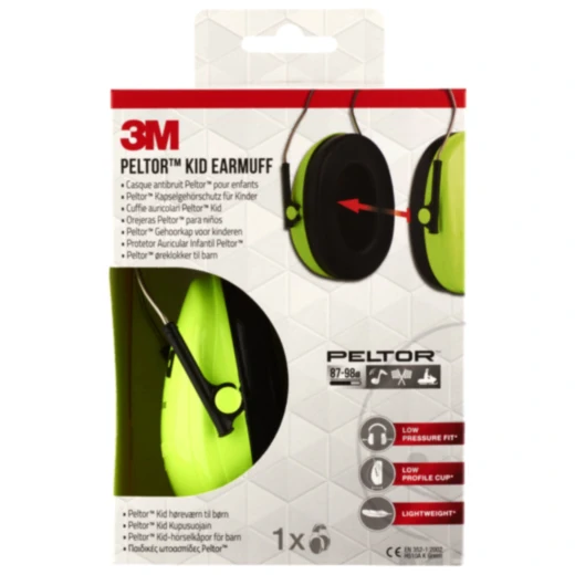 Gehörschutz für Kinder 27dB Neongrün_0