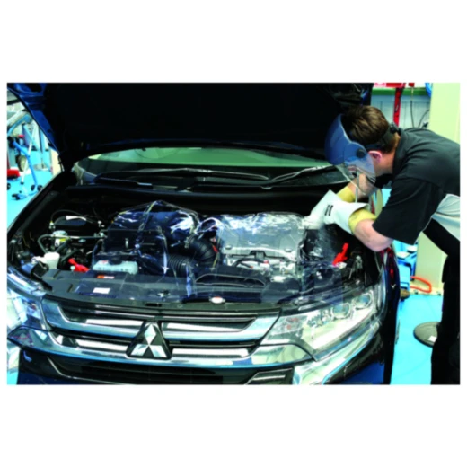 Umhüllung 1000 V transparent für Hybrid- und Elektrofahrzeuge