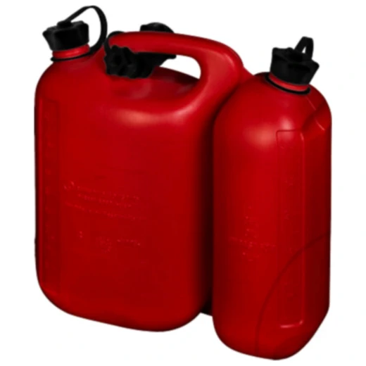 Doppelkanister für Kraftstoff 5.5+3L, rot, UN-zugelassen