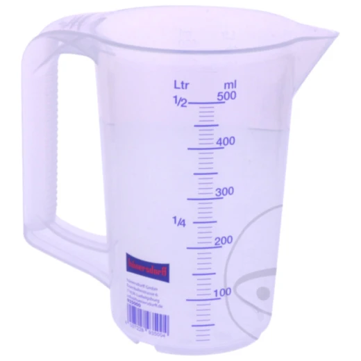 Messbecher aus PP transparent 0.5L