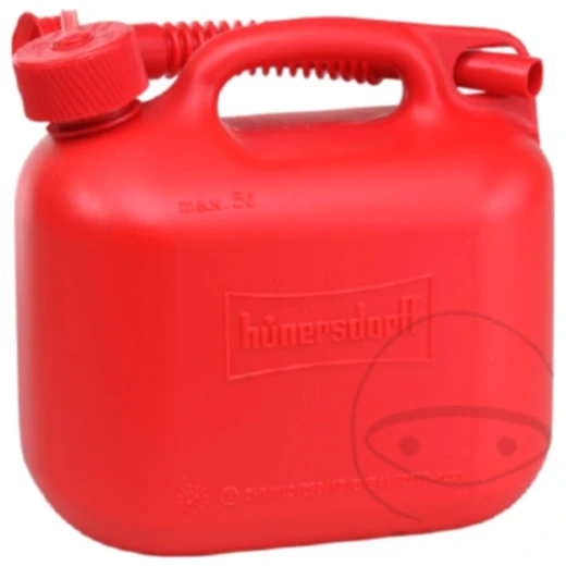 Kraftstoffkanister rot 5L mit Auslaufrohr & Verschluss