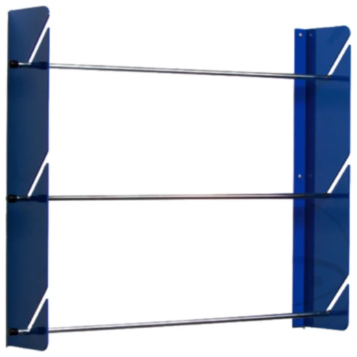 Wandhalterung Horn & Bauer blau für 3 Spenderboxen/Rollen