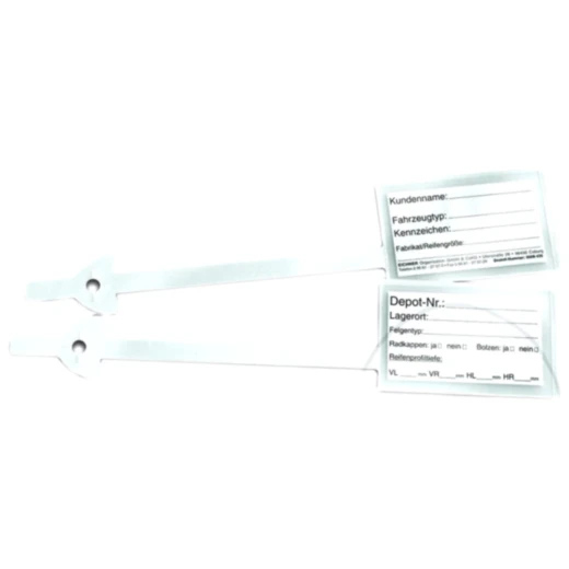 Rad-Reifenanhänger mit Beschriftungs-Etiketten 100ST
