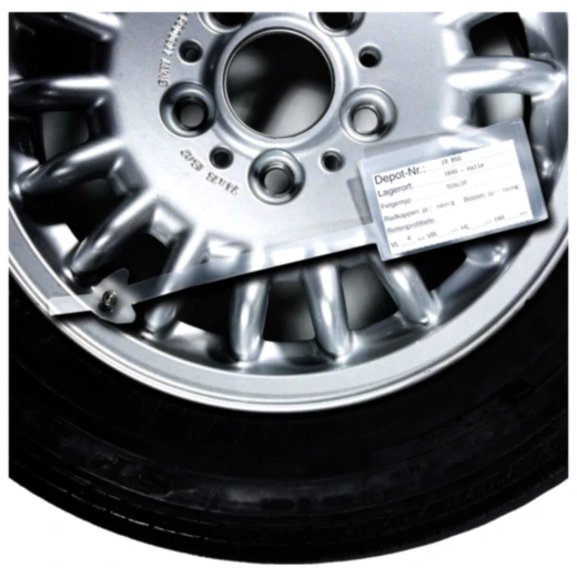Rad-Reifenanhänger mit Beschriftungs-Etiketten 100ST_0